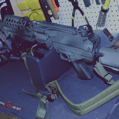 CLASSIC ARMY FULL METAL M249 MK46 SPW AEG AIRSOFT LMG